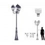 Lampadaire "AVENUE 2 TRIPLE" E27 IP44 --- (5 déclinaisons)
