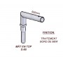 Crosse Fixation Simple en TOP pour MAT Acier Thermolaquage Bord de Mer --- (19 couleurs)