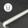 Profilé en aluminium STRIPLINE ENCASTRÉ 10X13mm - 2 mètres