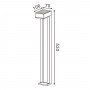 Borne Led Solaire Cubar
