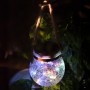 Lampe LED solaire SphereGlass Vintage RGB extérieur