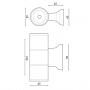 Applique murale Black Tube IP54 GU10