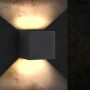 Applique Murale LED Cube Black 6W IP54