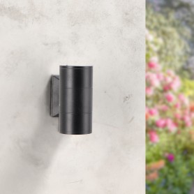 Applique murale Tube LED Black 2X3W IP54