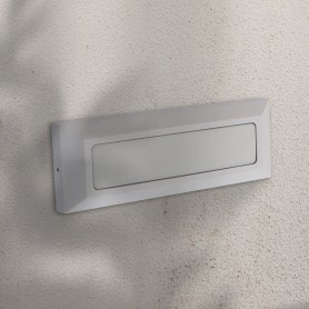 Borne de Surface Led Murale Longue Rectangulaire Blanc/Noir 5W IP54