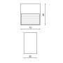 Bornes LED Biral en saillie 3W IP54