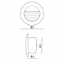Bornes LED Circle Encastré 3W IP54