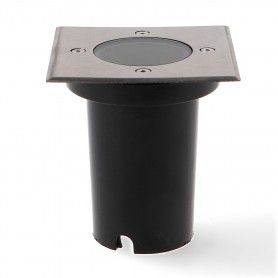 Spot carré encastrable GubBet pour sol IP67 avec Douilles GU10