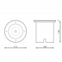 Spot circulaire encastrable GubBet pour sol IP67 avec Douilles GU10