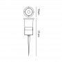 Spot LED Ventur sur Piquet pour GU10