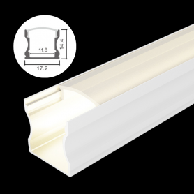 Profilé en aluminium STRIPLINE 14X17mm - 2 mètres