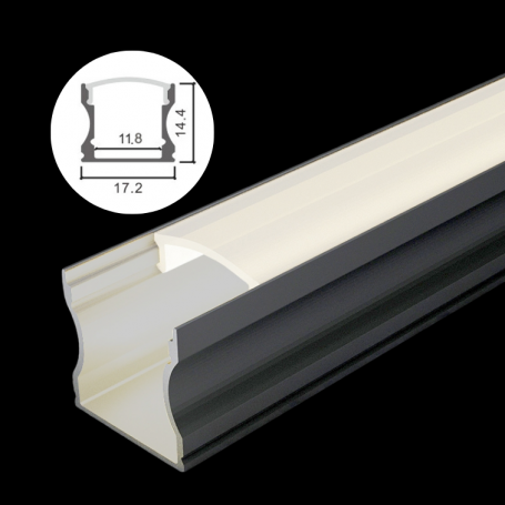 Profilé en aluminium STRIPLINE 14X17mm - 2 mètres