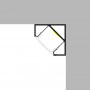 Profilé en aluminium STRIPLINE D'ANGLES 19X19mm - 2 mètres