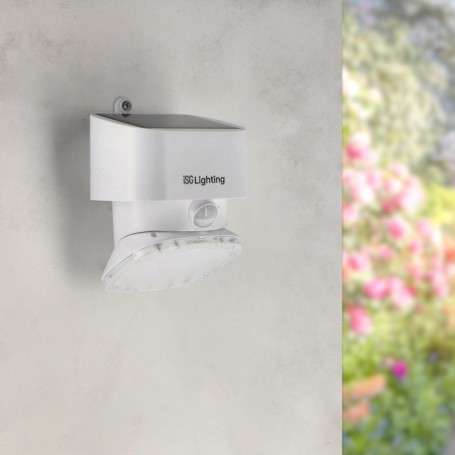 Applique LED Murale Solaire White Flat - DSC