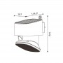 Applique LED Murale Solaire White Flat - DSC